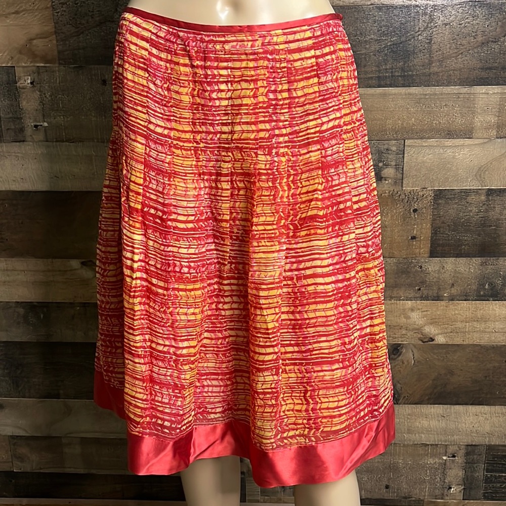 Bob Mackie Silk Knee Length Skirt